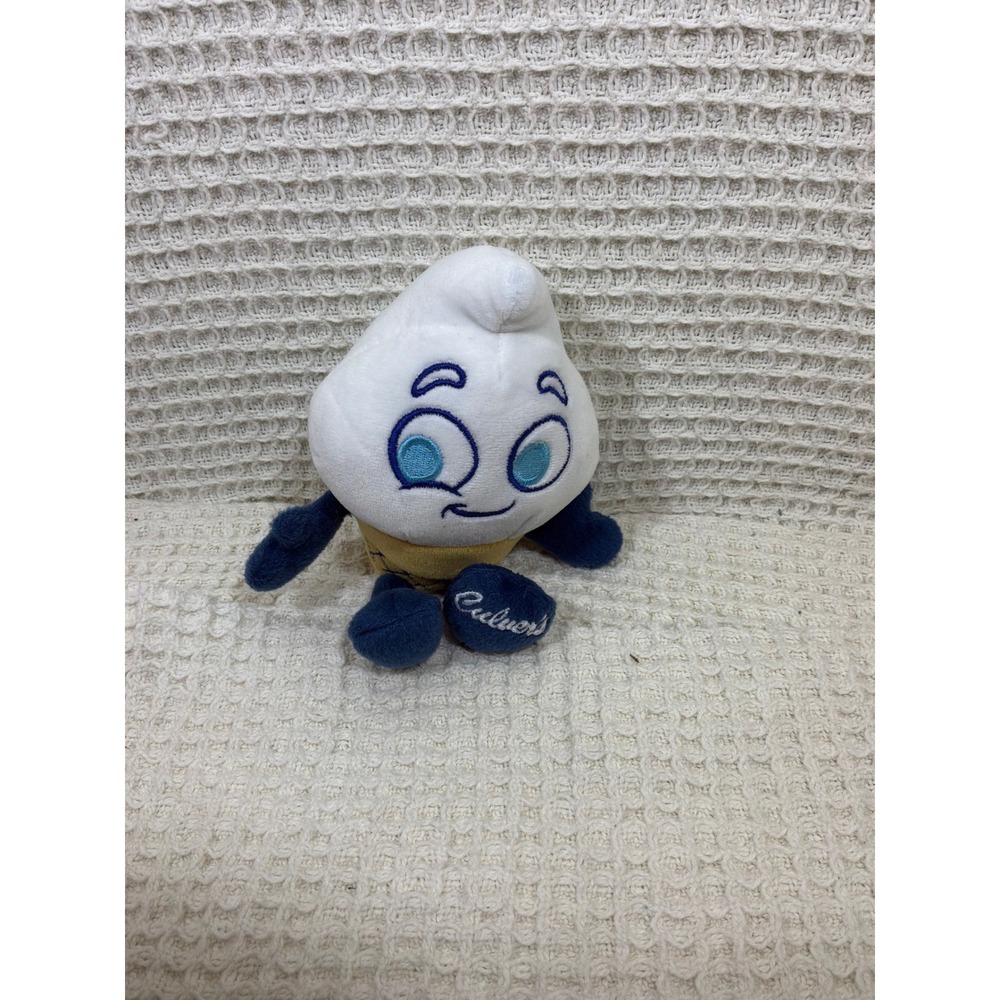 Culver's Scoopie Plush Mascot 5" White Blue Gold